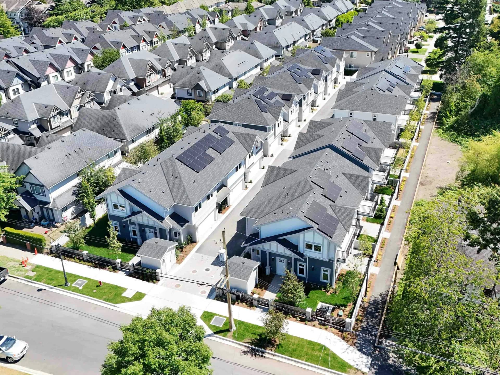 Sunpeak townhome exterior in Central Richmond