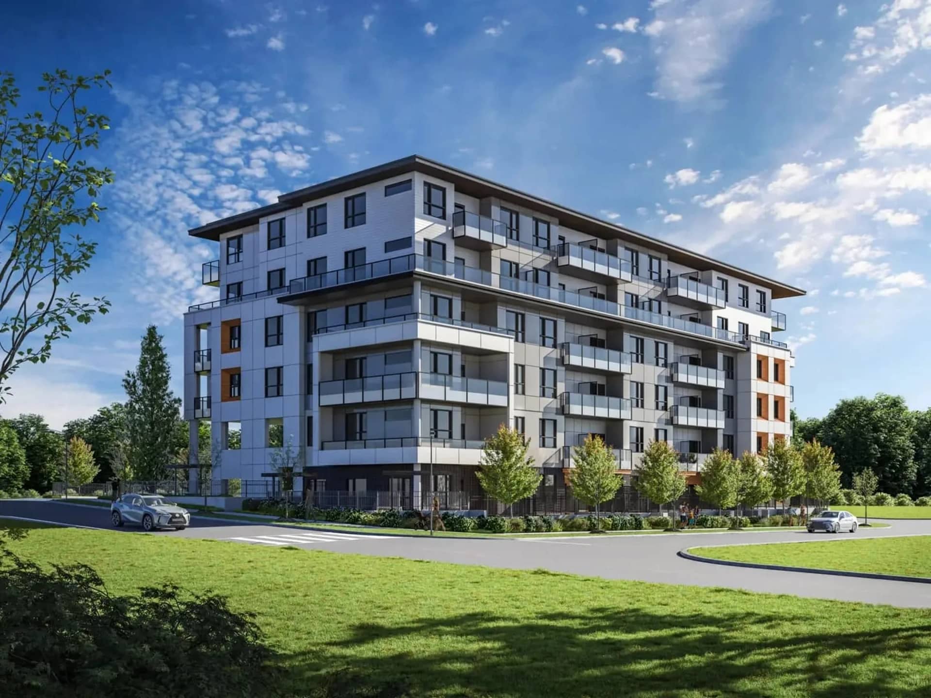 Aavand exterior rendering in Coquitlam