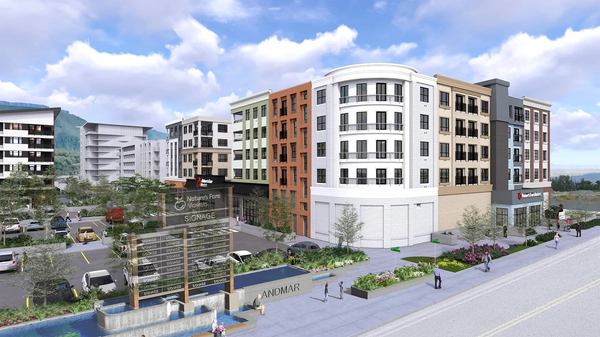 Andmar One building exterior rendering in Sardis, Chilliwack
