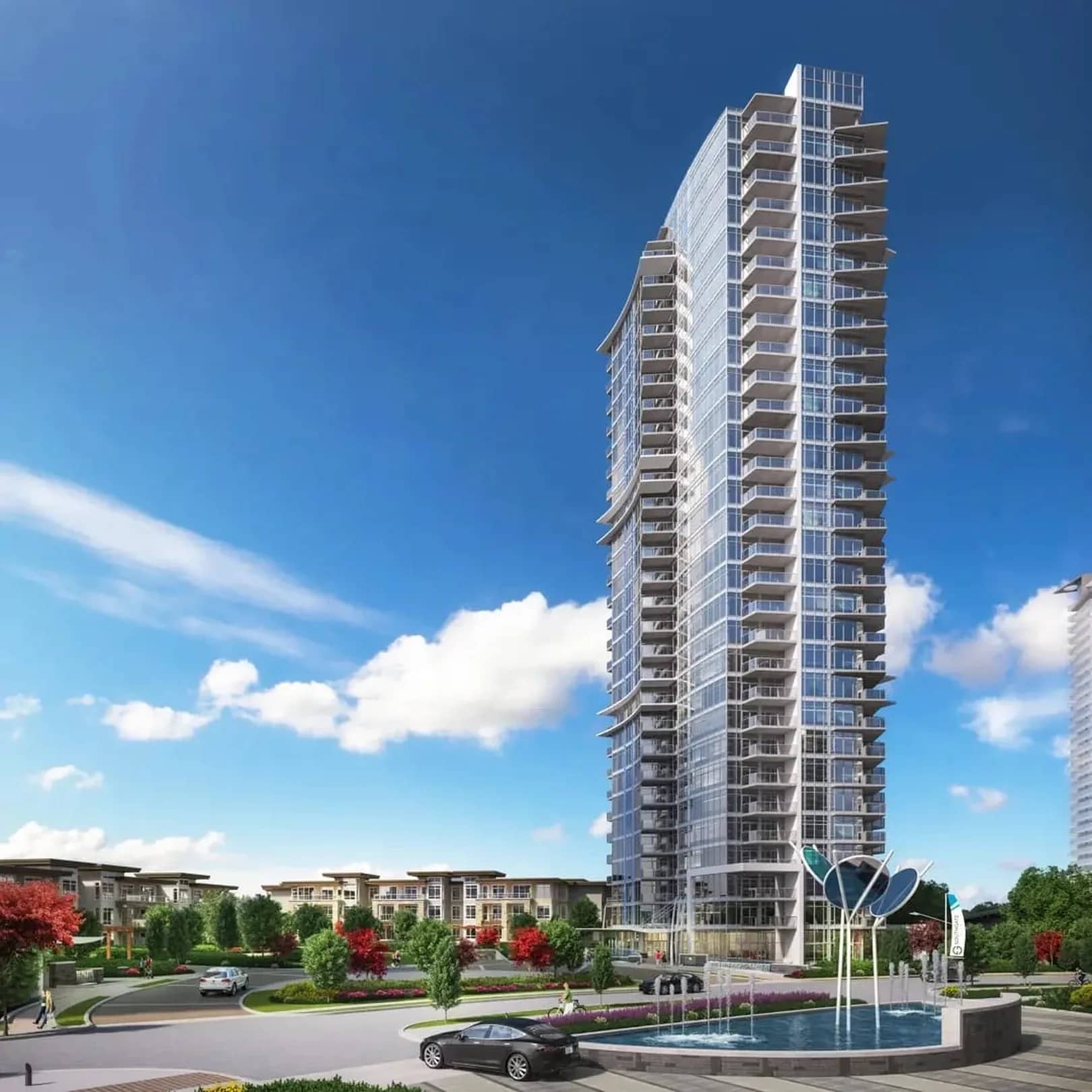 Azure at Southgate City tower exterior in Burnaby