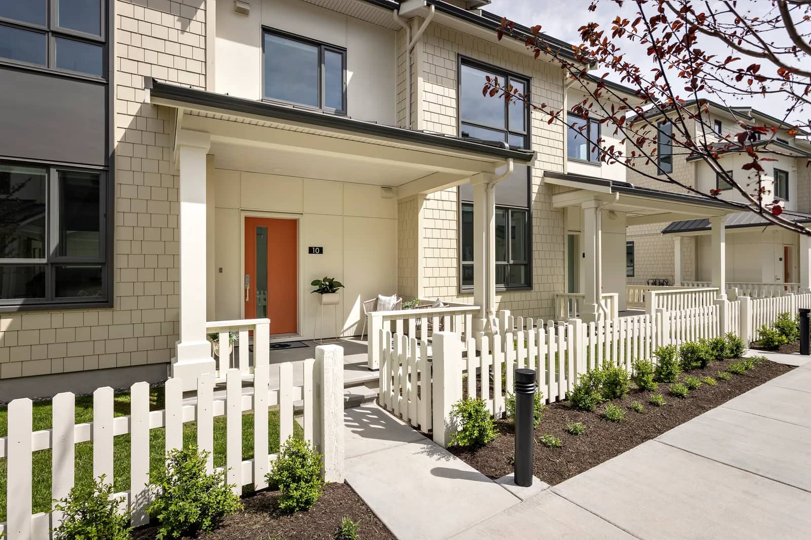 Bayside Mews at Southlands townhome exterior in Delta