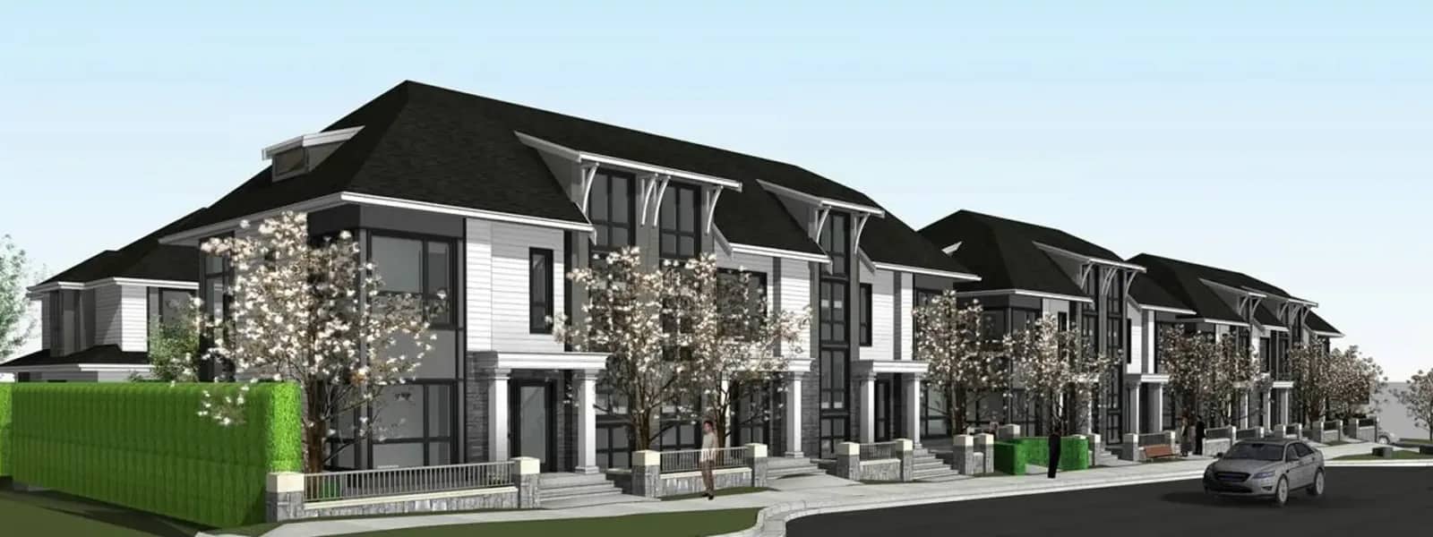 Brookridge Lane townhome exterior in North Vancouver