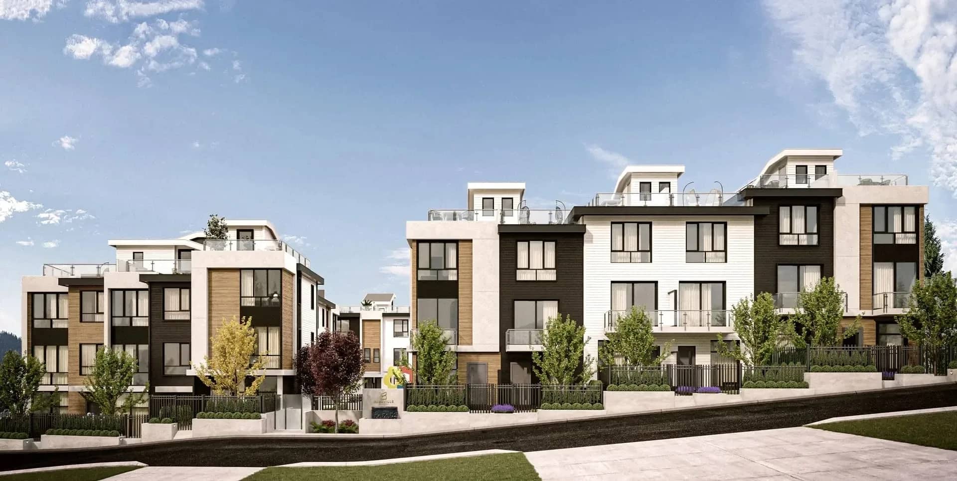 Burqville exterior rendering in Coquitlam