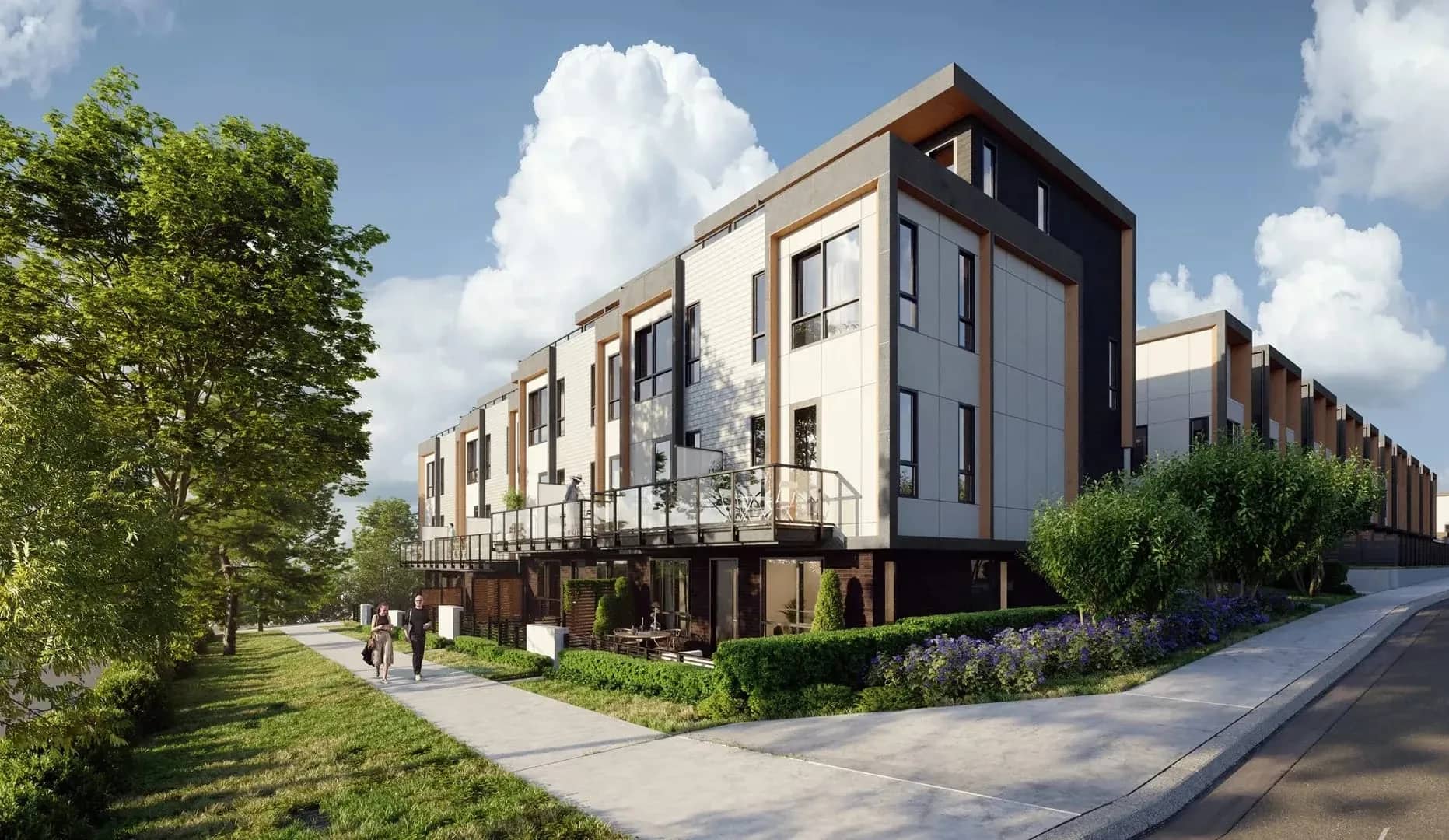 Dwell exterior rendering in Coquitlam