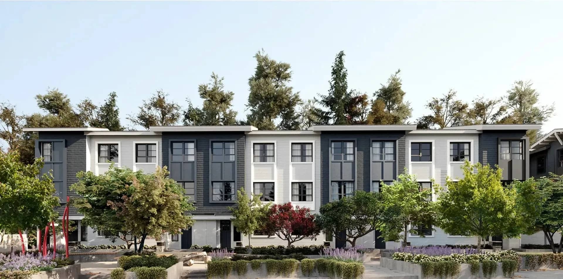 Eastwoods exterior rendering in North Vancouver
