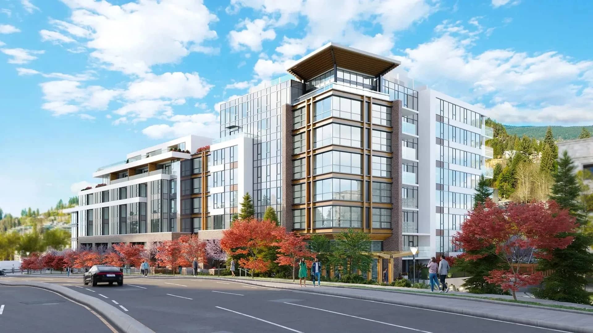 Executive on the Park exterior rendering in West Vancouver