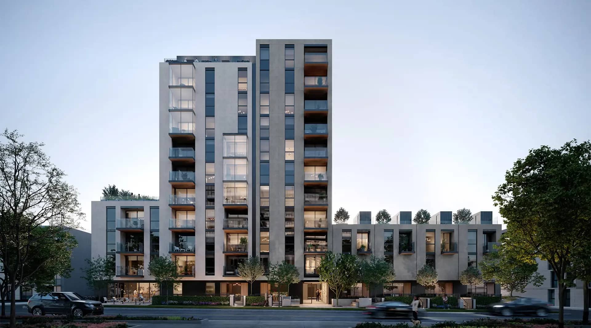 FORM by Anthem eleven storey mid-rise exterior in South Granville Vancouver