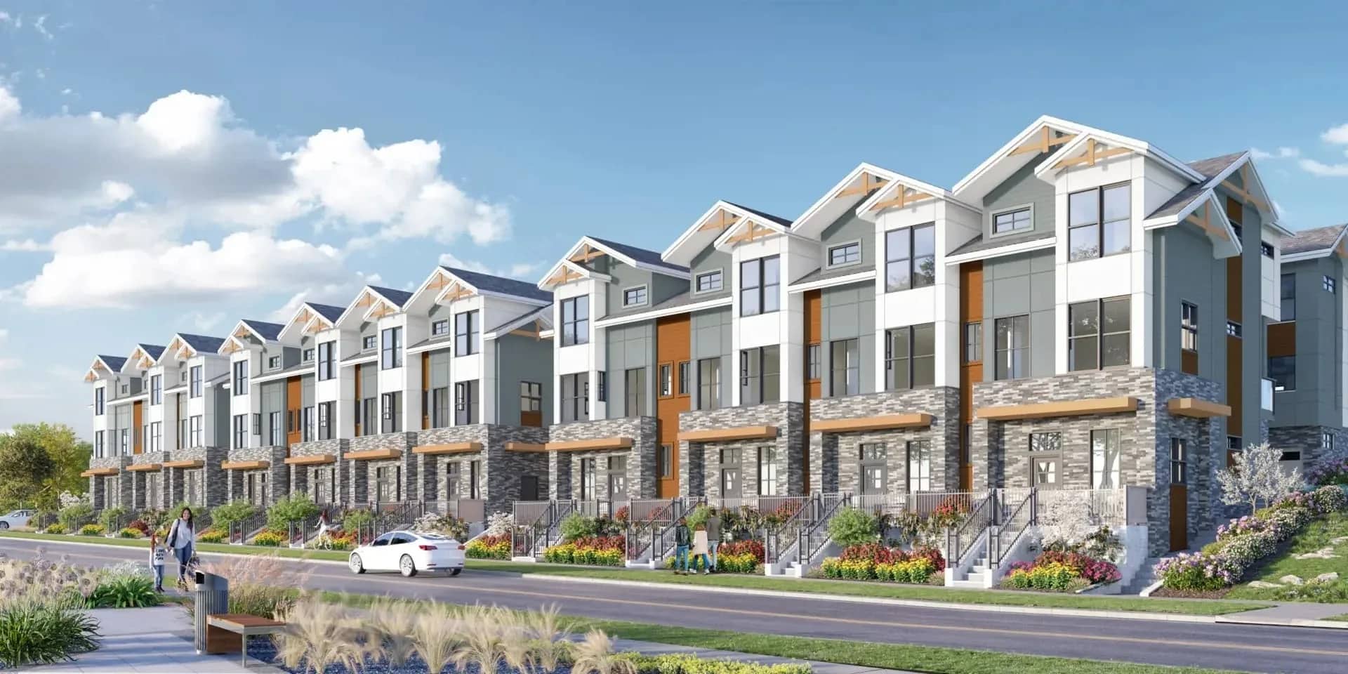 Harmony townhome exterior in Surrey