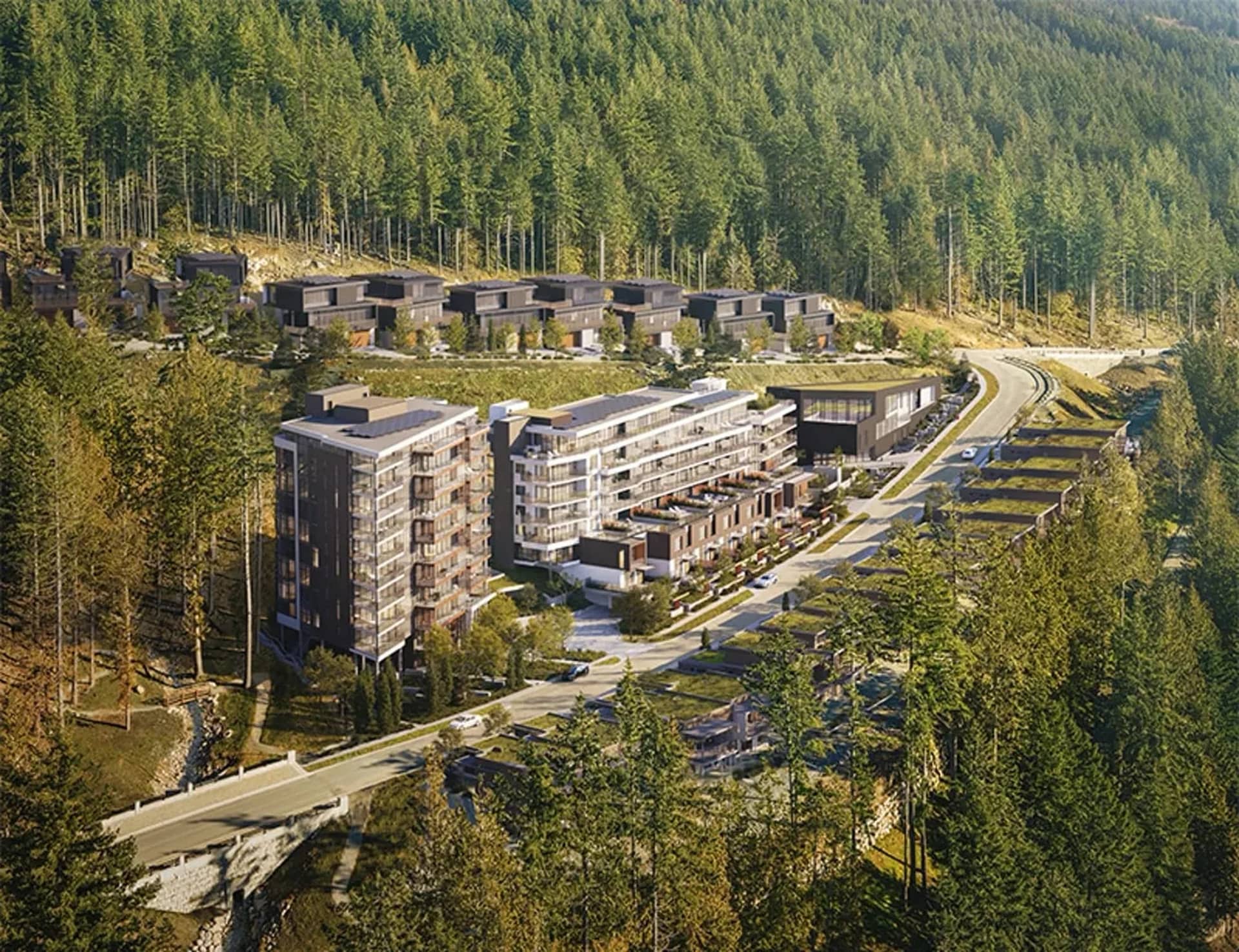 Hawksley exterior rendering in West Vancouver