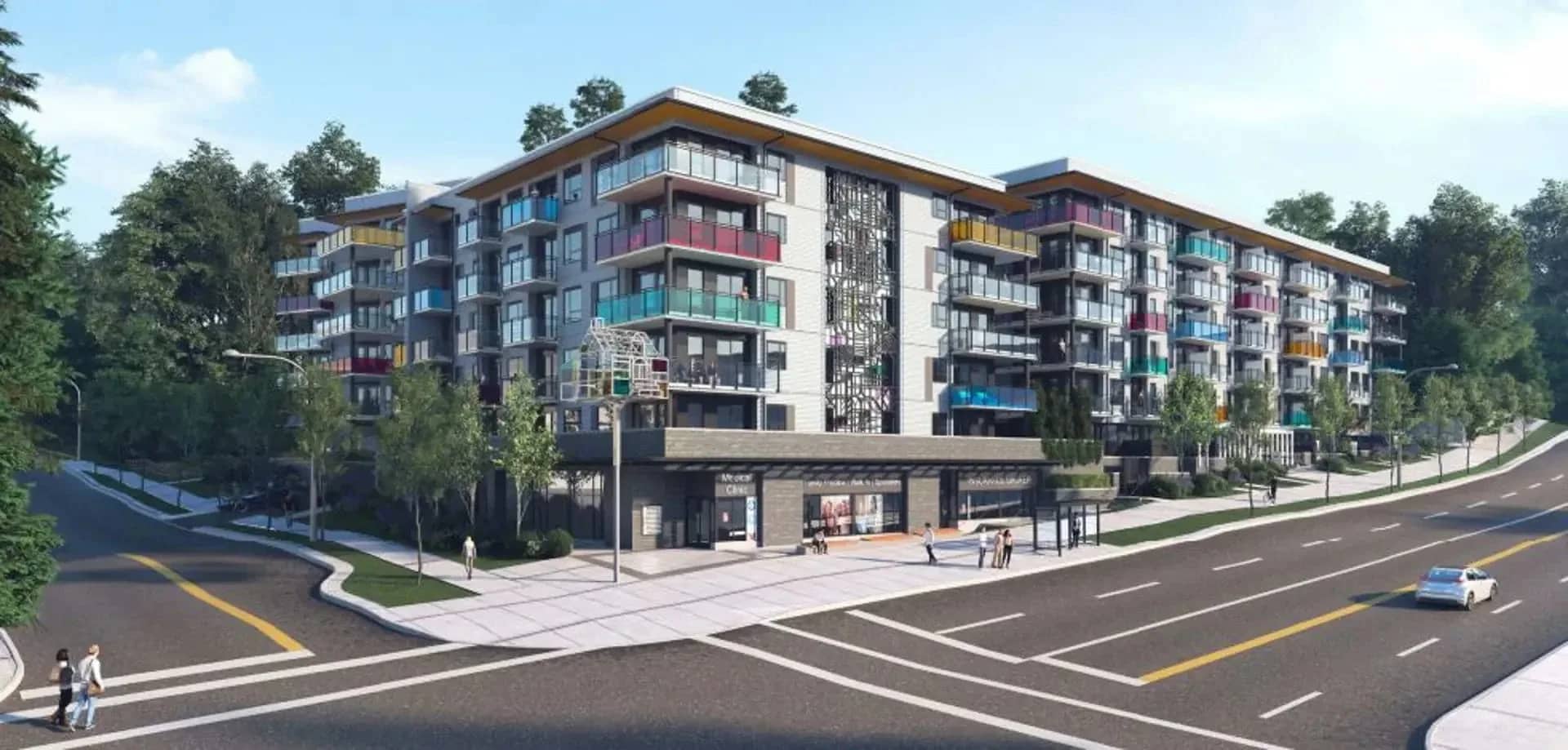 Hue exterior rendering in Port Moody
