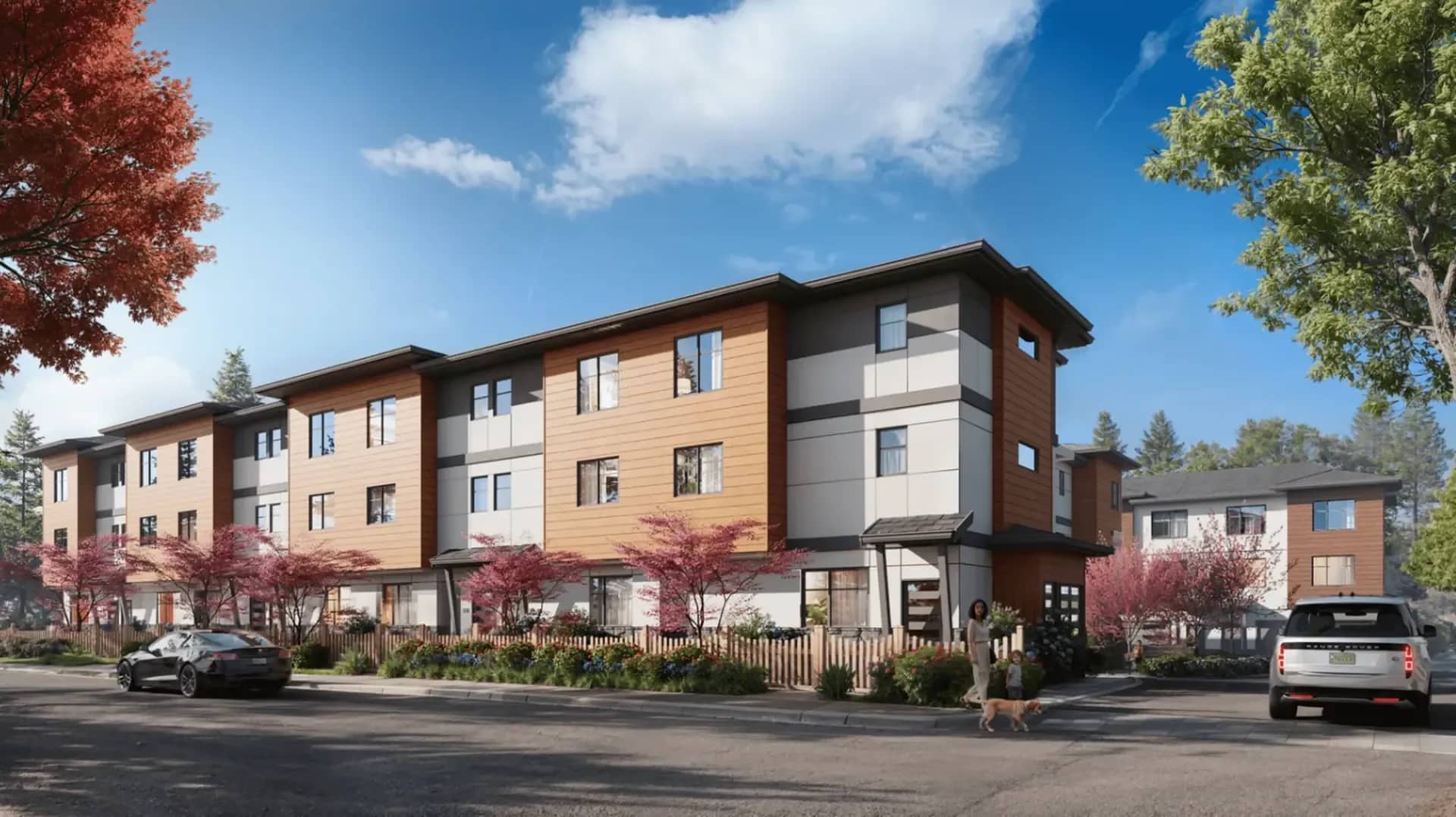 Kings Crossing building exterior in Abbotsford