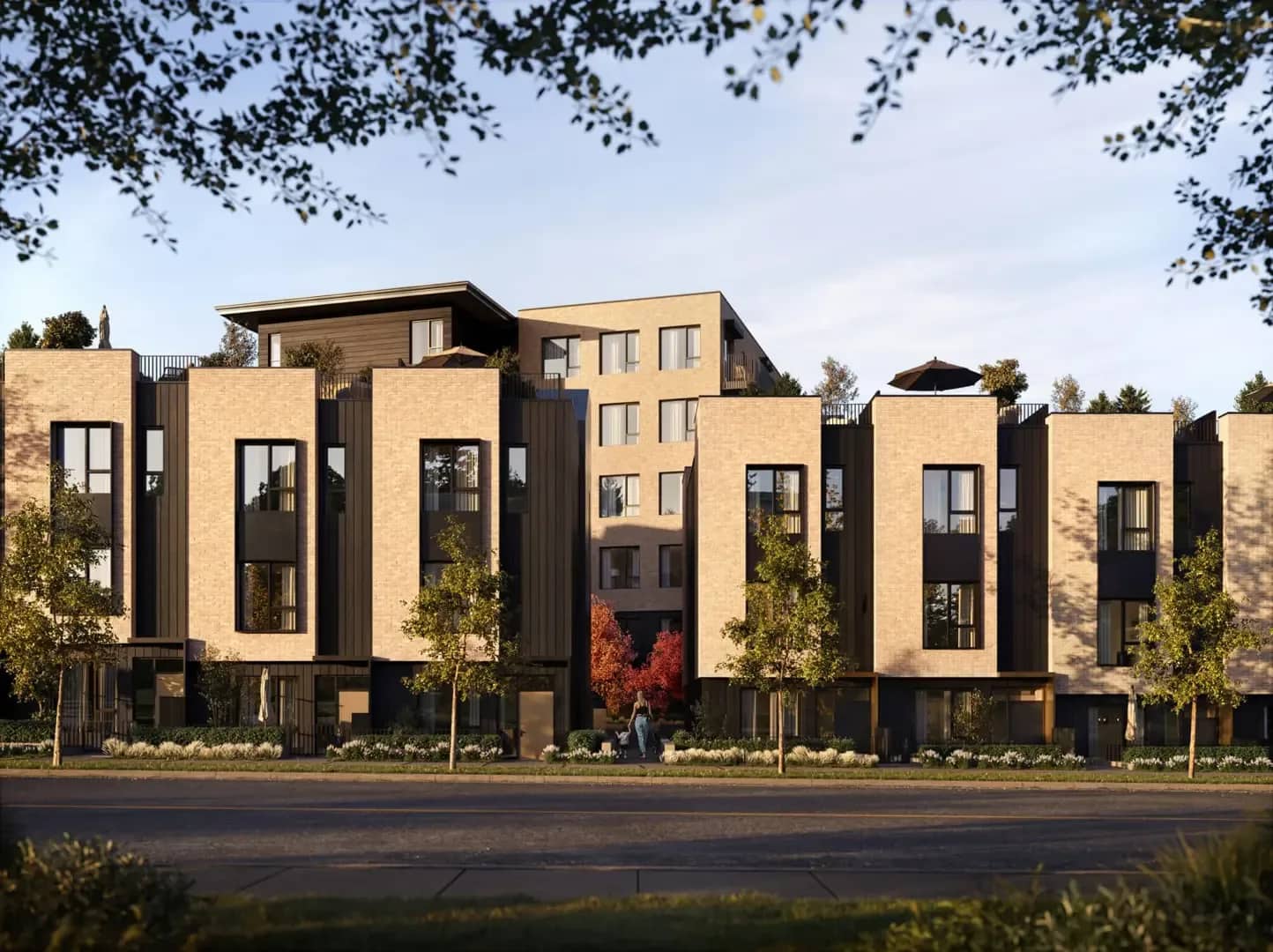 Koen townhome and condo exterior street view in Burnaby