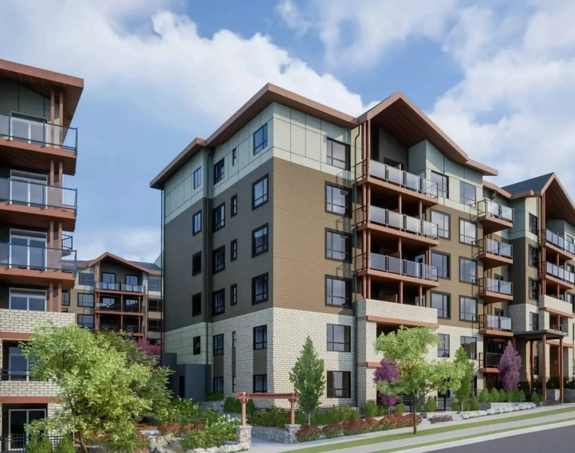 Ledgeview II exterior rendering in Surrey
