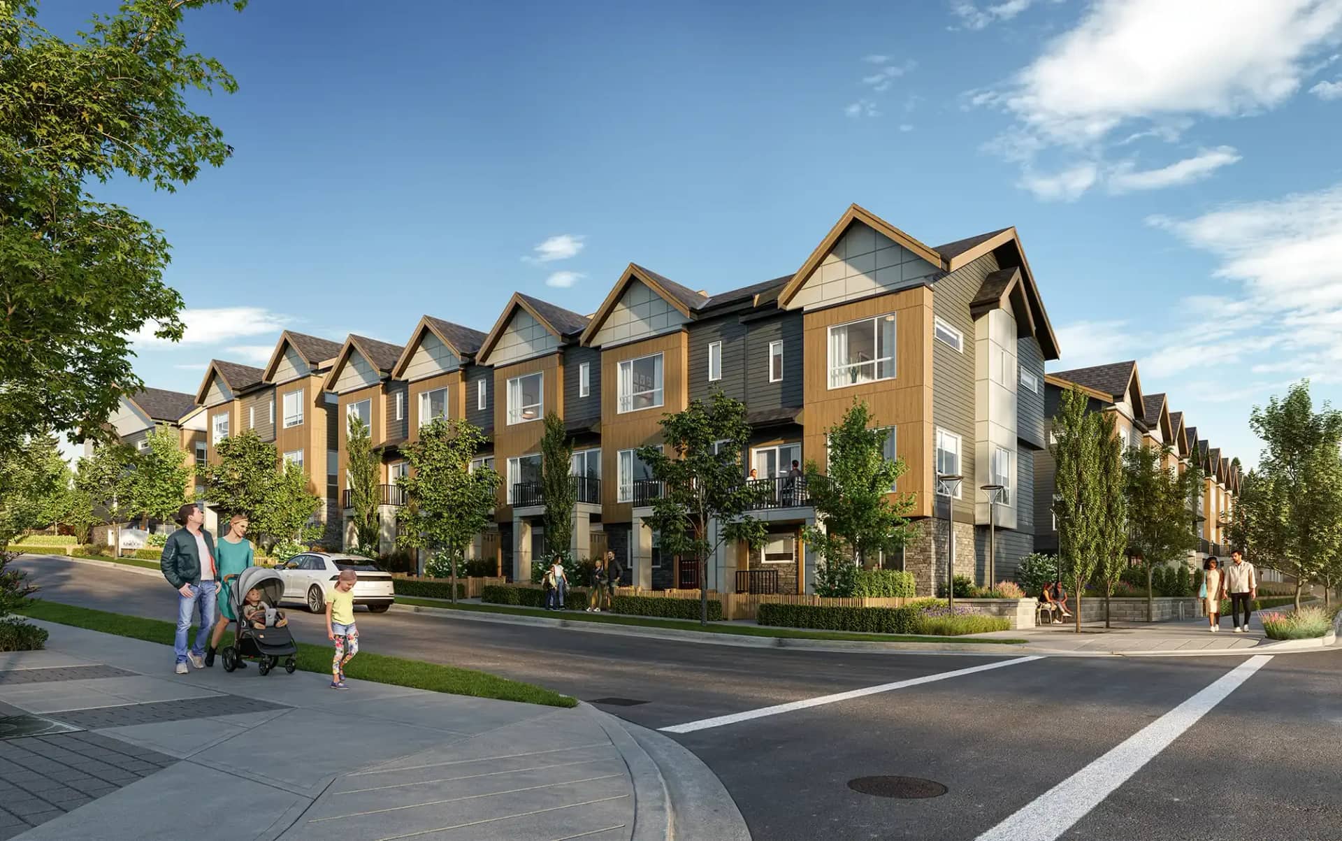 Liberty Encore townhome exterior in Surrey
