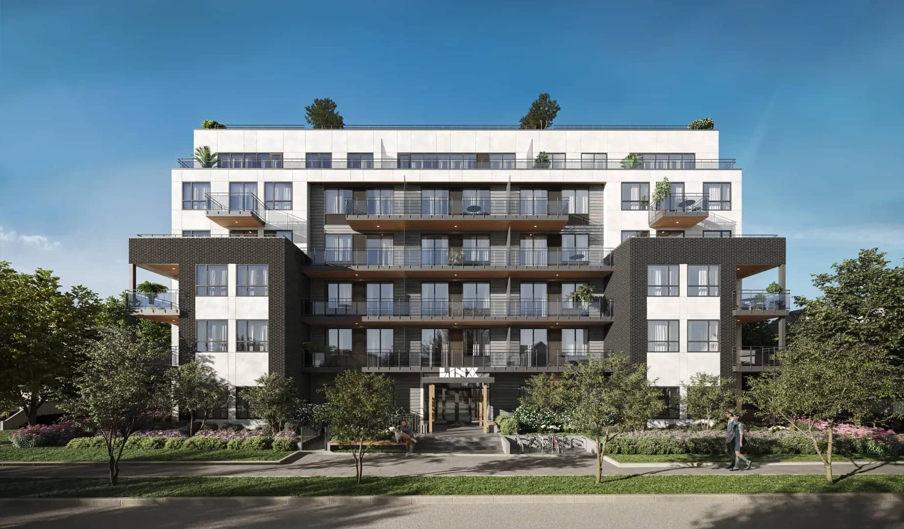 Linx exterior rendering in Vancouver