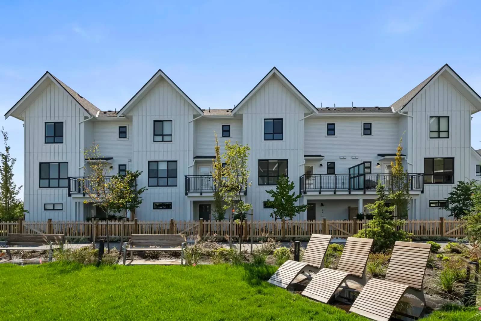 Mercer Village townhome exterior in New Westminster