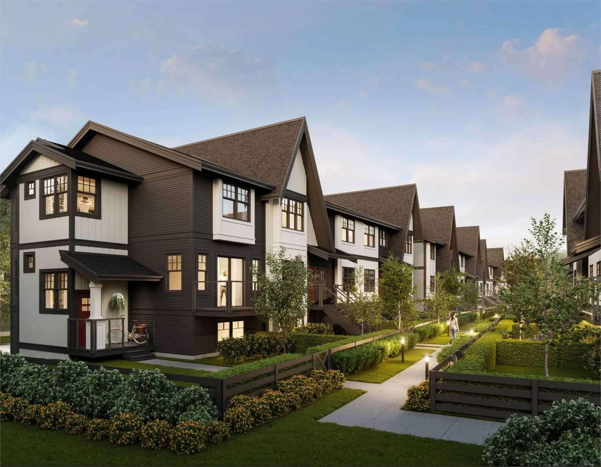 Nature's Walk - Townhomes exterior rendering in Pitt Meadows