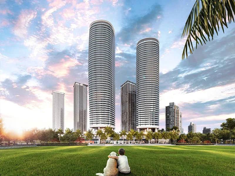 Oasis at Concord Brentwood tower exteriors in Burnaby