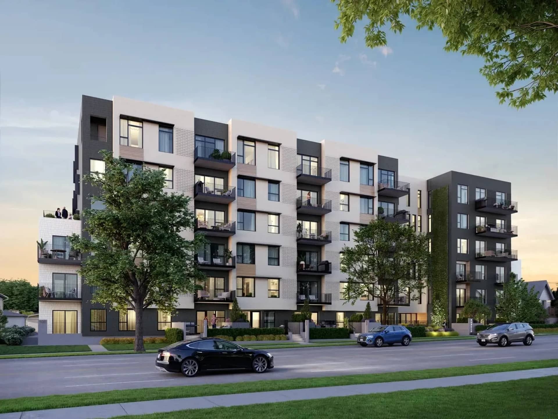 Popolo exterior rendering in Vancouver