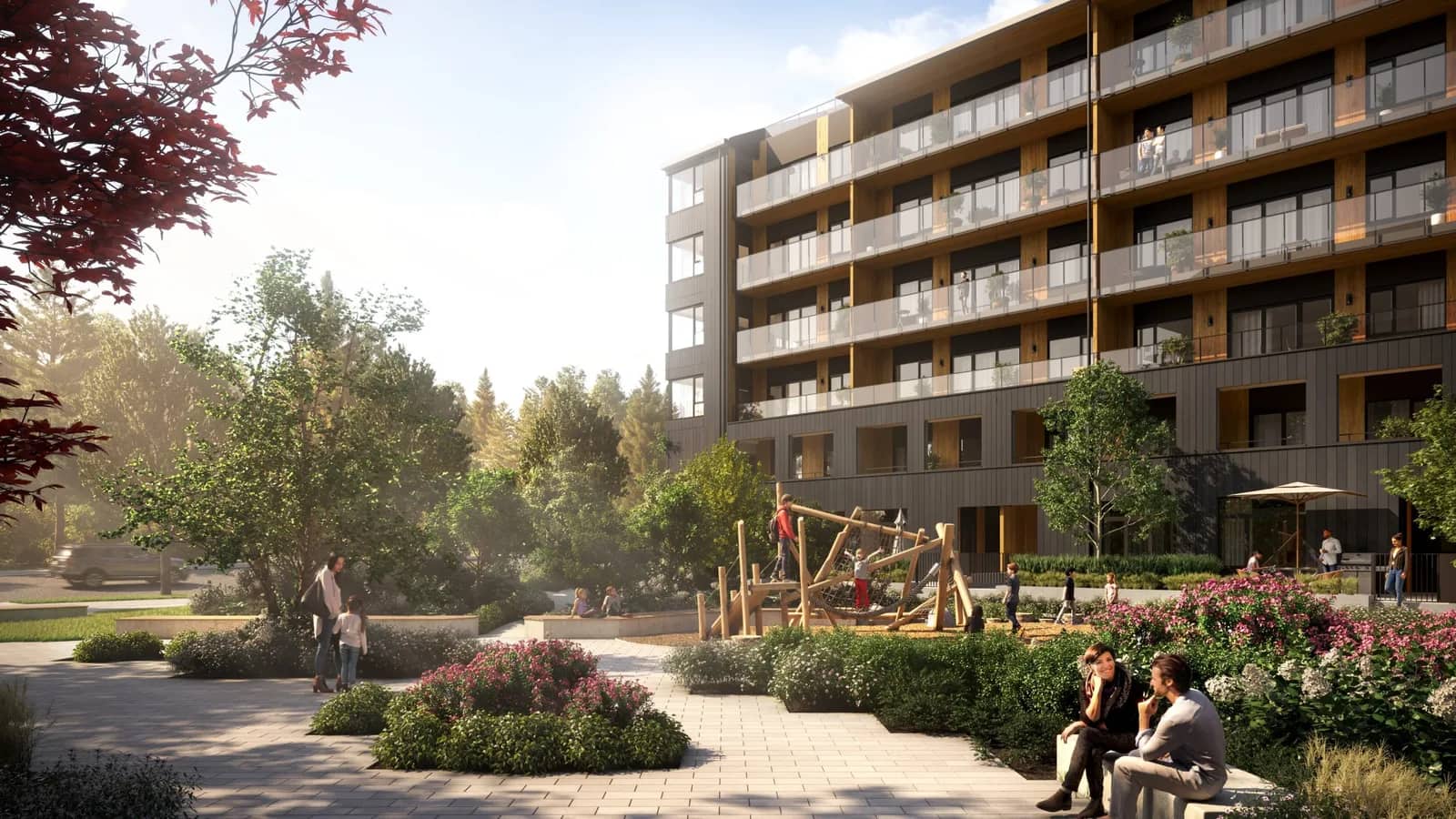 Portwood Umbra building exterior in Port Moody