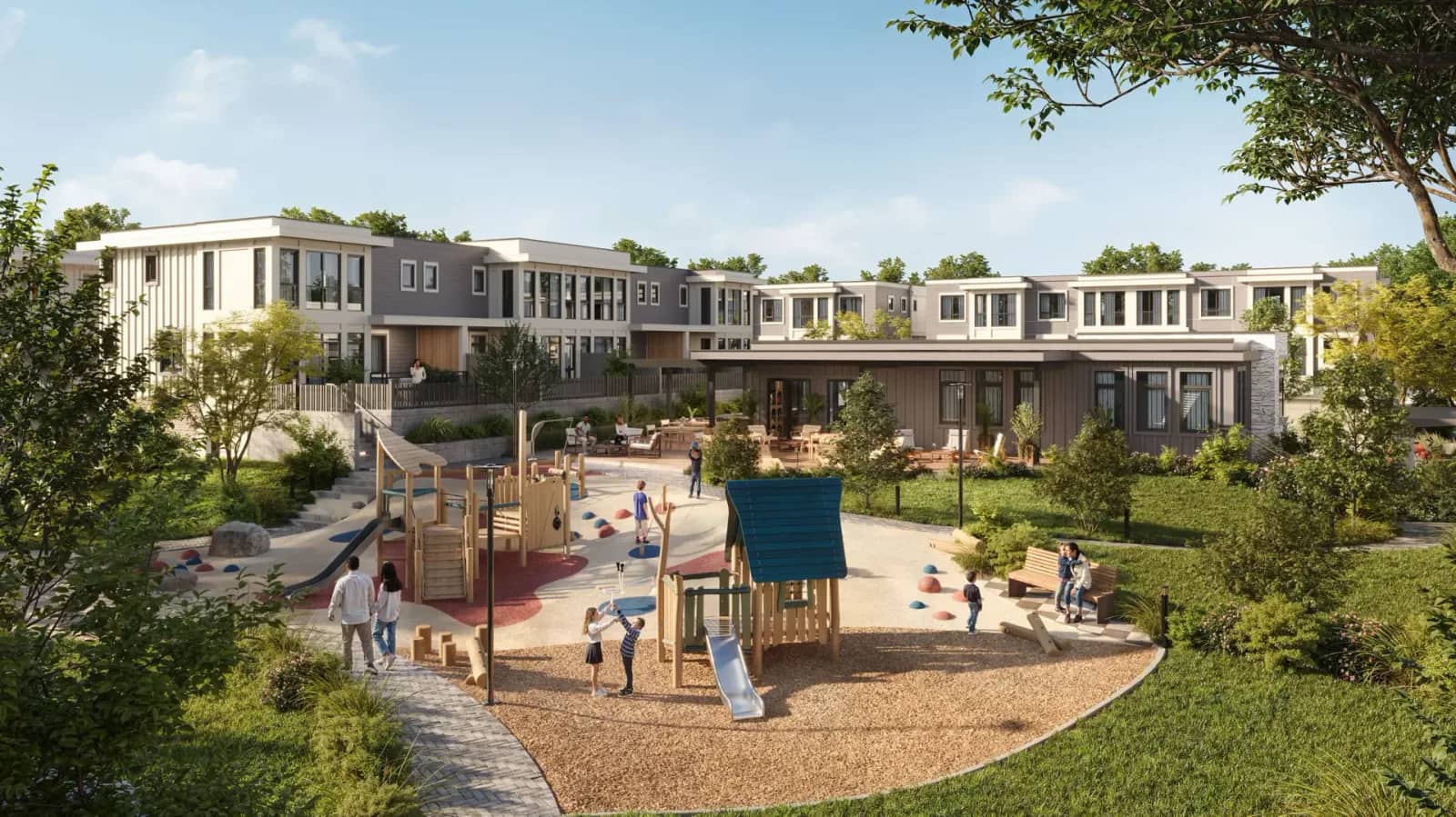 Quilchena West townhomes and playground