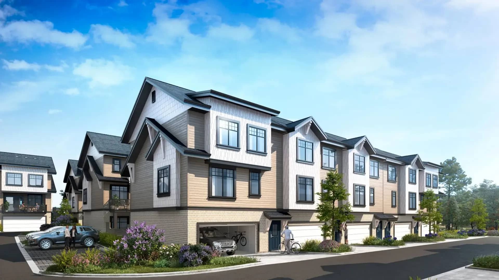 Raven's Park townhome exterior in Surrey