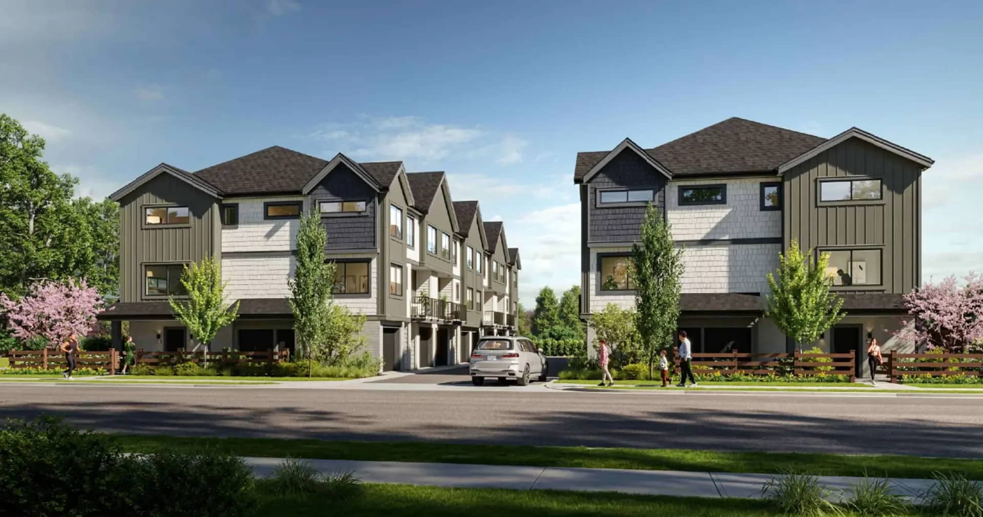 Shelby East townhome exterior in Delta
