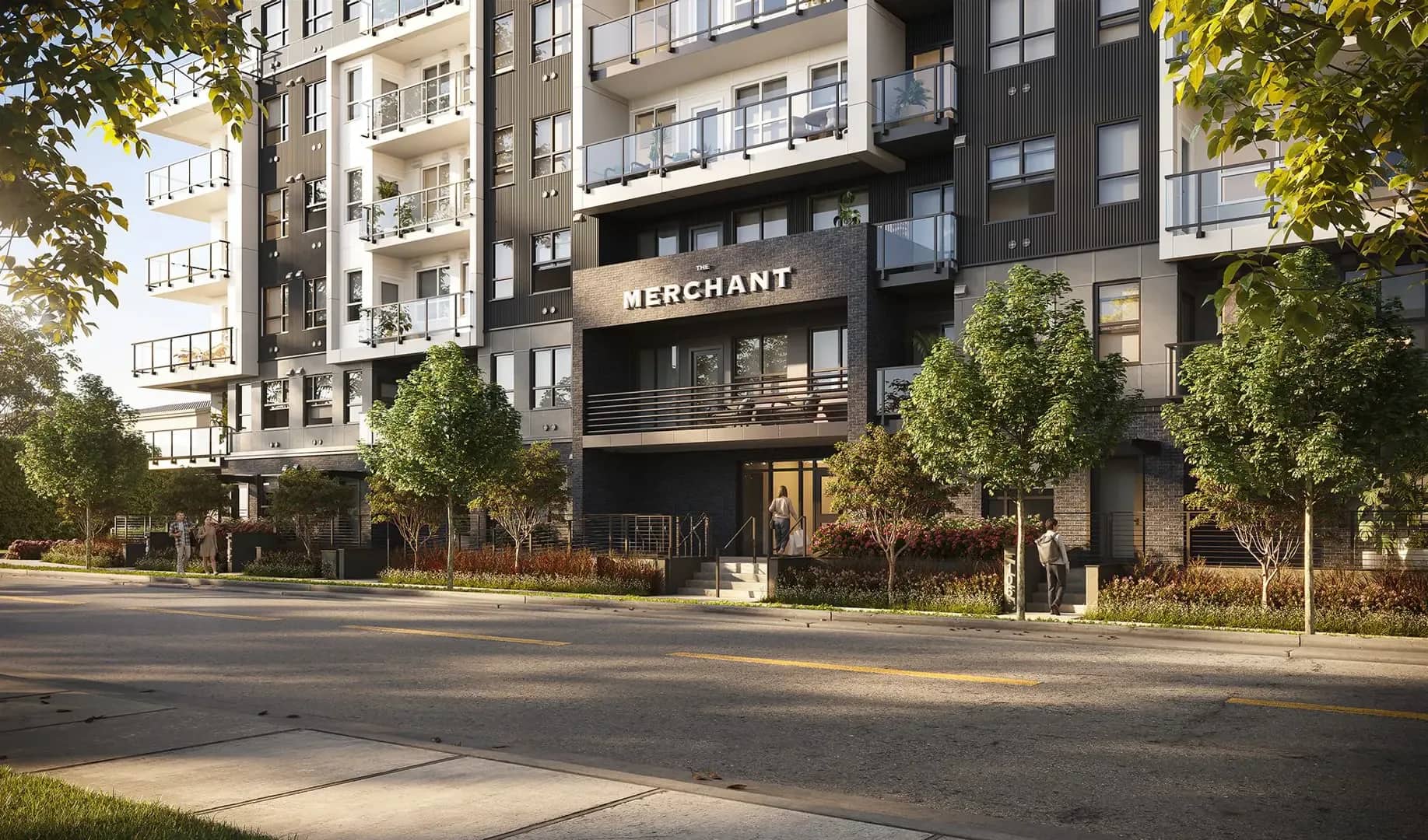 The Merchant building exterior in Langley