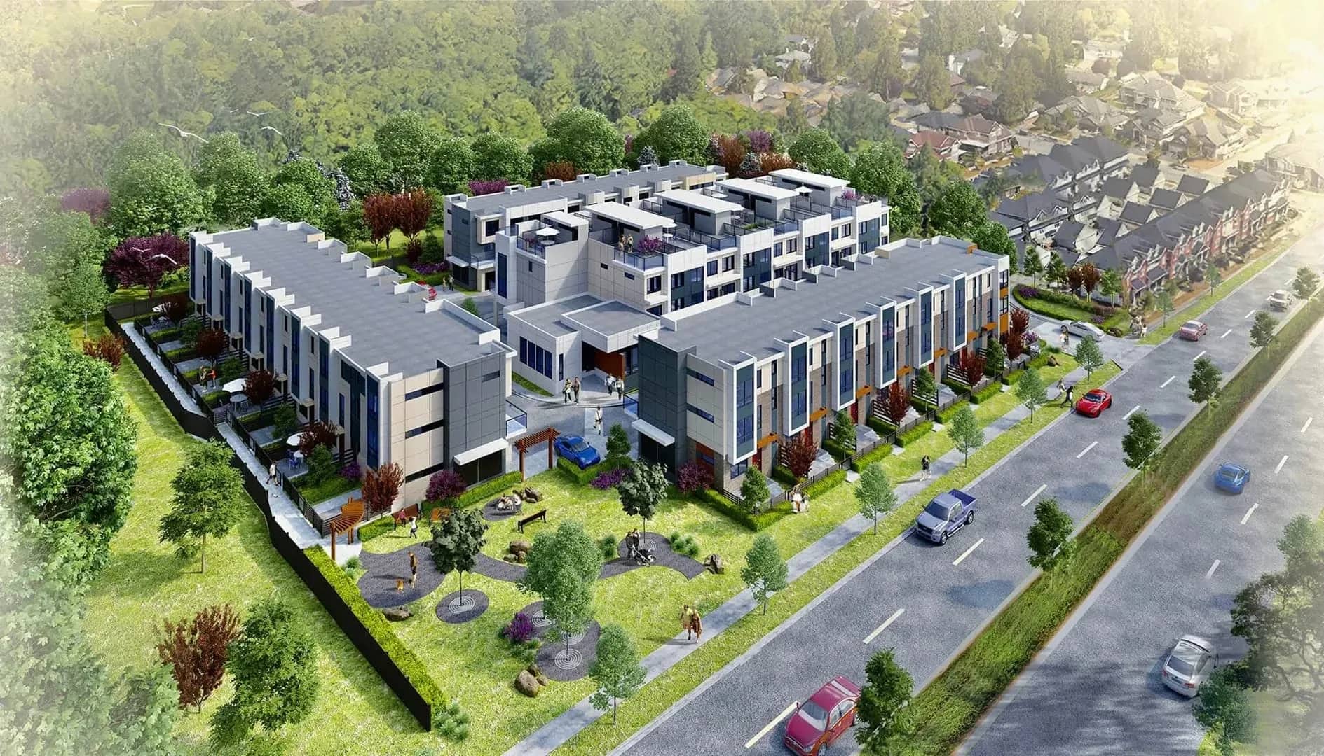 The Park Landmark exterior rendering in Surrey