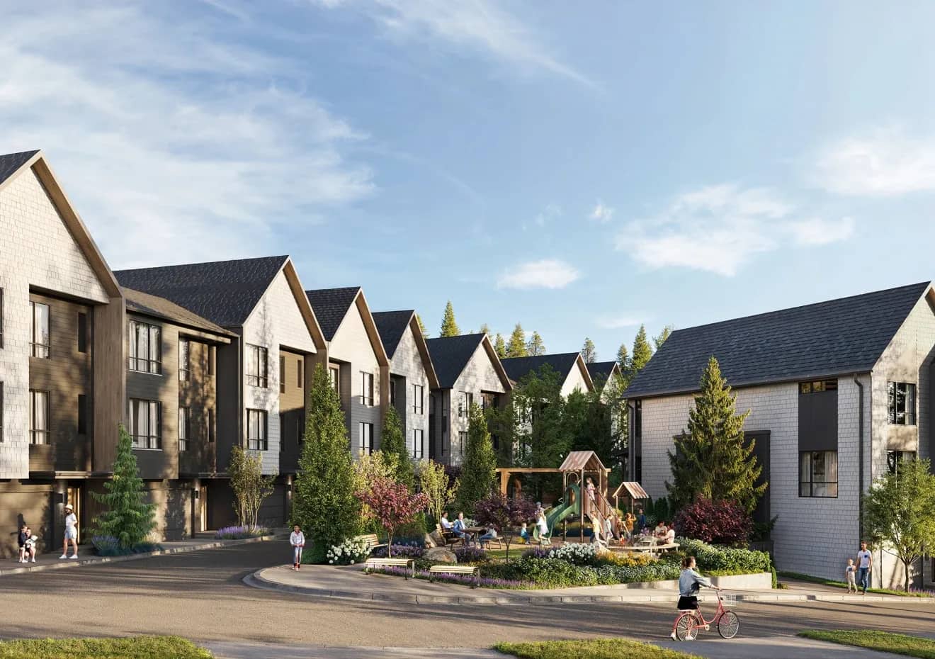 Towns at Burke townhome exterior in Coquitlam