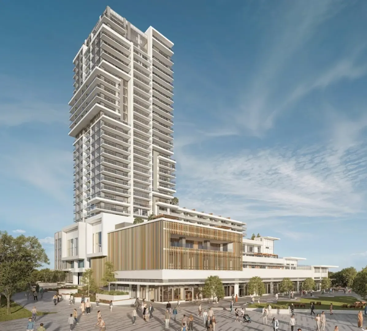 West 57th at Cambie Gardens tower exterior in Vancouver