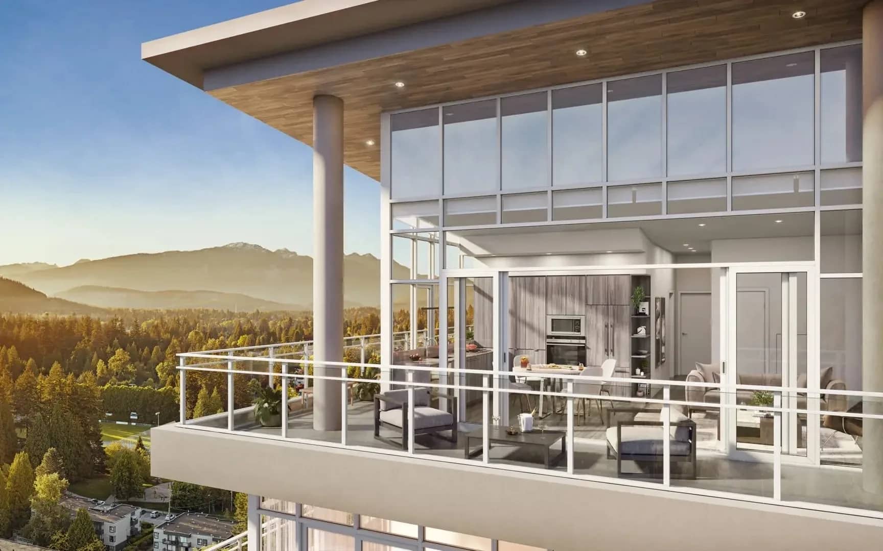 West exterior rendering in Coquitlam