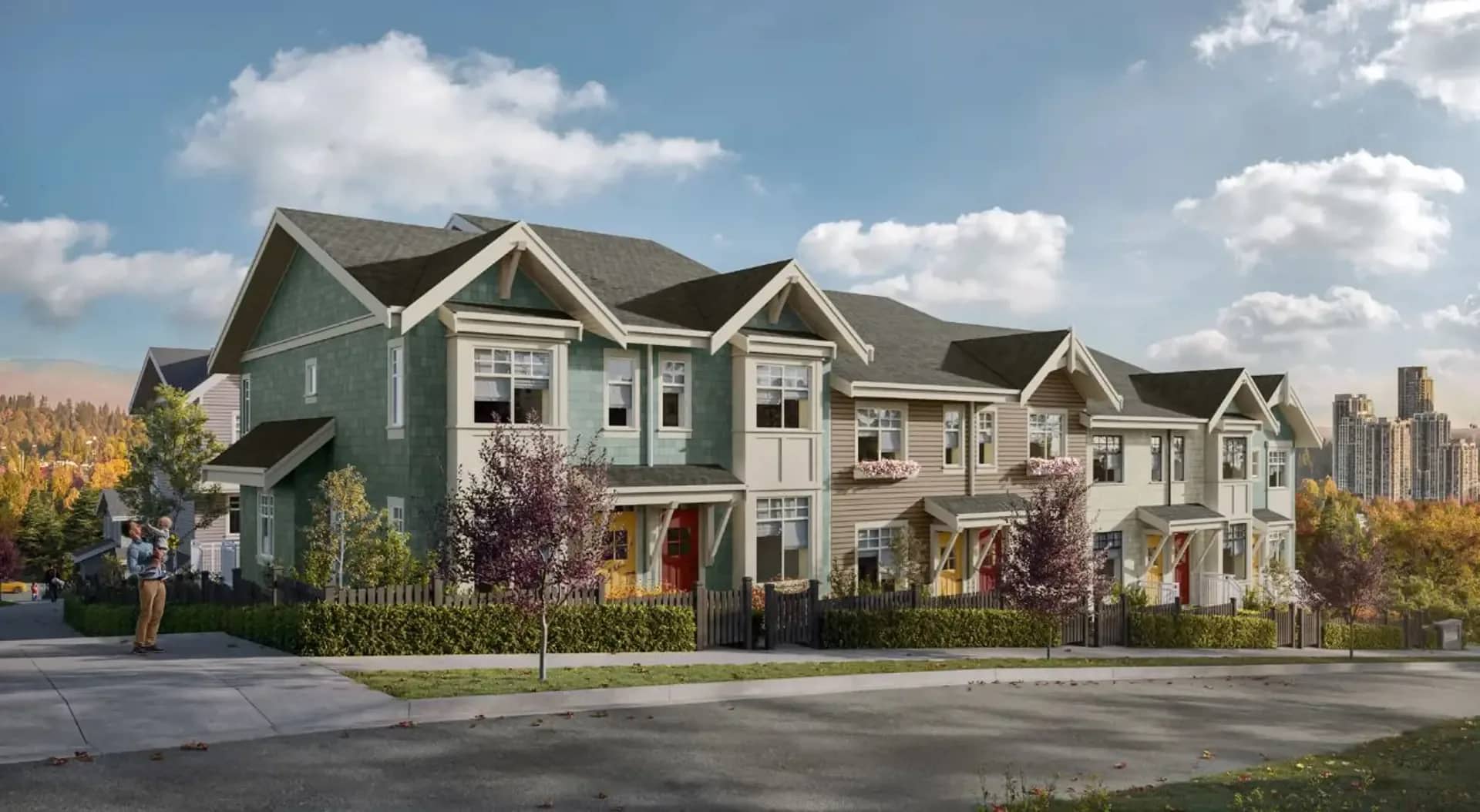 Westview Townhomes building exterior in Coquitlam